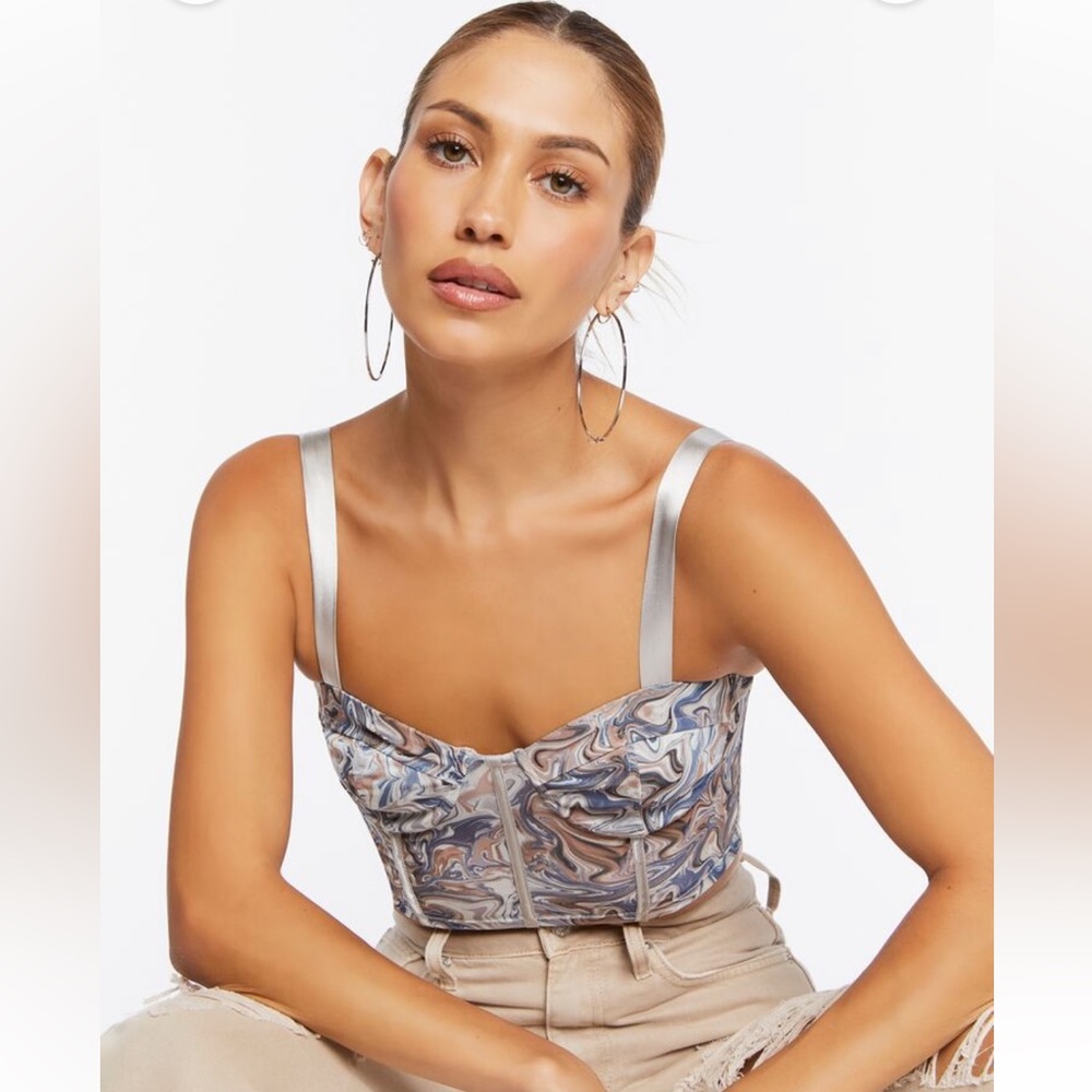 NWT Festival crop top corset